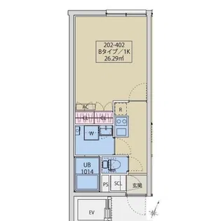 MAXIV CITY板橋区役所前【2階】の間取り