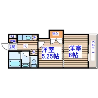 パインコートII【2階】の間取り