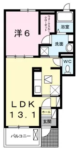 ベルローズ【1階】の間取り
