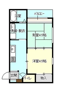 アメニティヒルズ A棟【2階】の間取り
