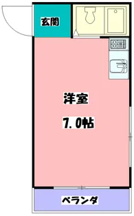 プランドール清水【4階】の間取り