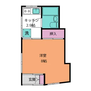 コーポ浜【1階】の間取り