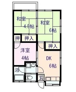 ハイム江口【2階】の間取り