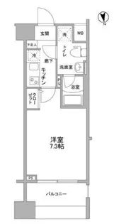 メインステージ白金高輪駅前【2階】の間取り