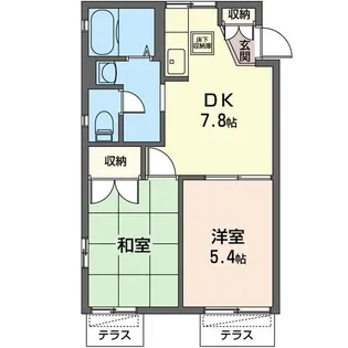 アベニューMIYAKO B【1階】の間取り