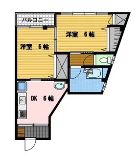 宅嶋アパートA【2階】の間取り