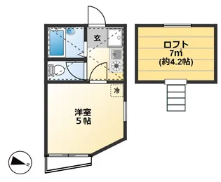 オーナメント西町【1階】の間取り