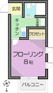 ルミエール飛鳥【1階】の間取り