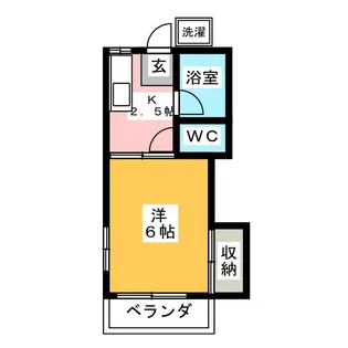 コーポつゆき【2階】の間取り