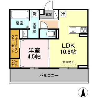 シャインテラス【2階】の間取り