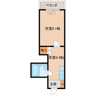VILLA麻里布【3階】の間取り