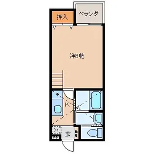 ソネット中野島【2階】の間取り