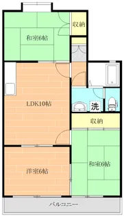 神知屋ハイツ【2階】の間取り