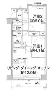 L Forte HIGASHI NIPPORI【3階】の間取り