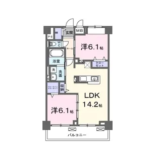 エルドール【4階】の間取り