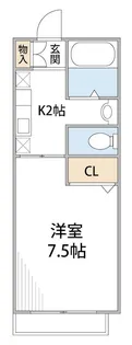 クレール湘南【2階】の間取り