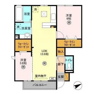 パークドオートム E【1階】の間取り