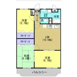 ユーミーアグリ・SII【3階】の間取り