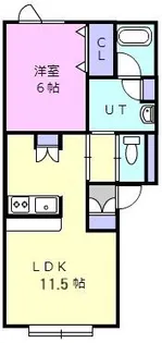 ジラソーレI【1階】の間取り