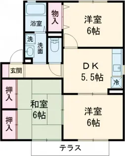 セジュールDX【1階】の間取り