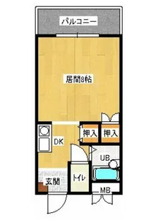 学生向け!社会人可!コーポMATESマンション【3階】の間取り