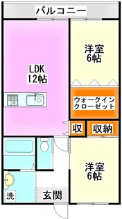 CANDEO糒B【2階】の間取り