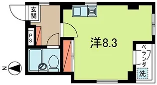 ジュネスキダ【5階】の間取り