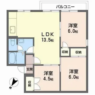 セジュール藪田【1階】の間取り