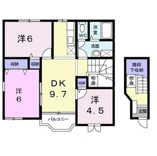 山口県宇部市大字妻崎開作【アパート】の間取り