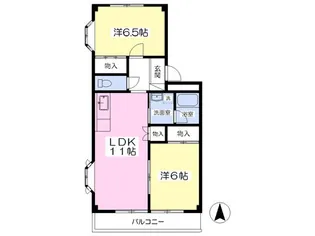 イースタンピュア【3階】の間取り