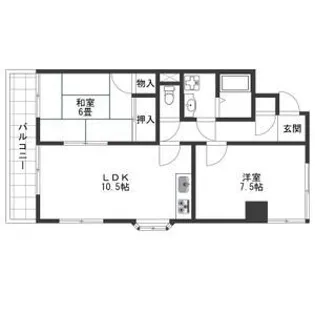 ペアシティーI・II【3階】の間取り