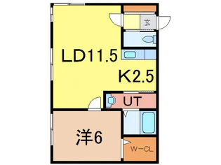 プロスパラスA【1階】の間取り