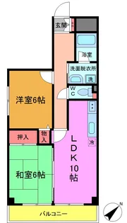 ボナールタカシI【2階】の間取り