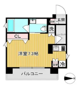 東京都新宿区左門町【マンション】の間取り