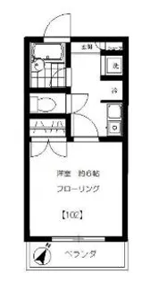ピアコート桜上水【1階】の間取り