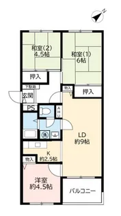 UR芦屋浜【14階】の間取り