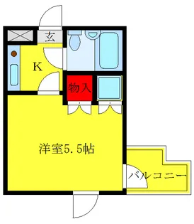 コバヤシハイツ【4階】の間取り