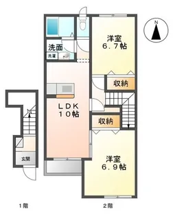 SUNNY HOUSE (サニーハウス)【2階】の間取り
