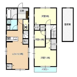岩手県盛岡市本宮7【一戸建】の間取り