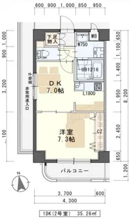 サーティ ラブ【5階】の間取り