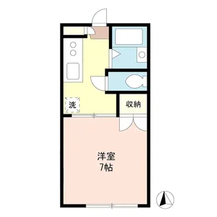1Kの間取り画像
