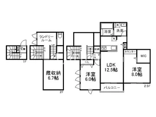 シルクメゾン岡崎の間取り