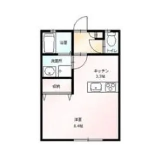 レジデンス竹富II【1階】の間取り