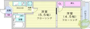 エグゼクティブ上杉【7階】の間取り