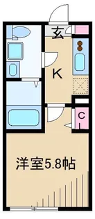 ガーデンヒルズ武蔵小杉【1階】の間取り