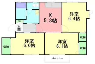 神奈川県中郡大磯町国府本郷【アパート】の間取り