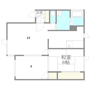 ハイツサンシャワー【1階】の間取り