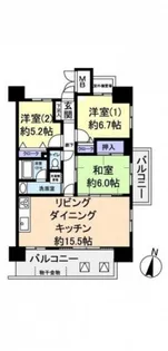 アスレ東原I番館【13階】の間取り