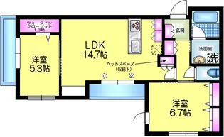 メゾンふじ【3階】の間取り