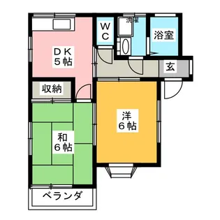 和田ハイツ【1階】の間取り